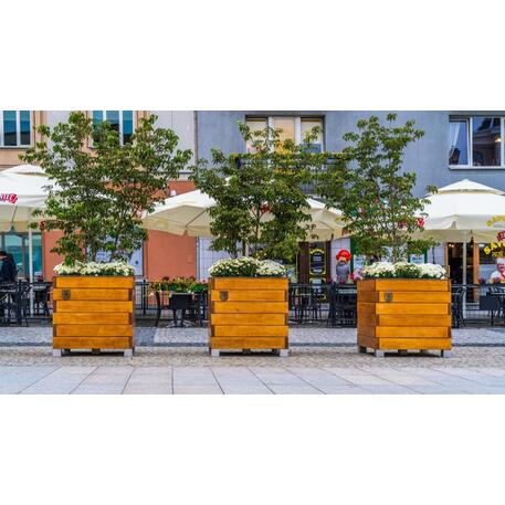 Blumentopf aus Metall 'STF/13-15-51MDL'