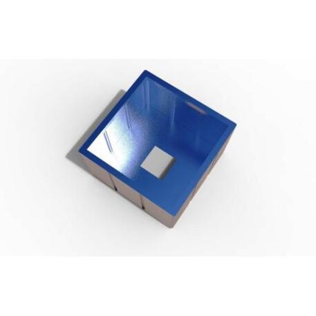Blumentopf aus Metall 'STF/13-15-54MDL / 100x100xH/100cm'