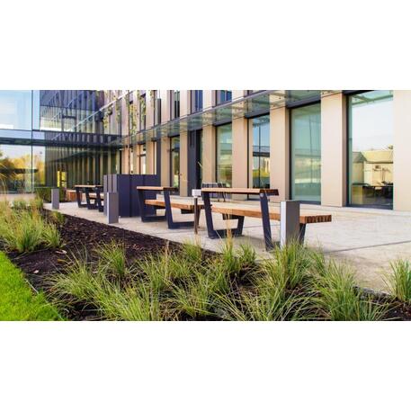 Blumentopf aus Metall 'STF/13-15-54MDL / 100x100xH/100cm'