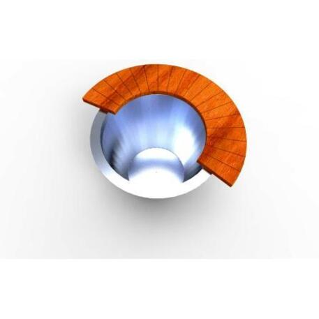 Blumentopf aus Metall 'STF/13-15-24MDL'