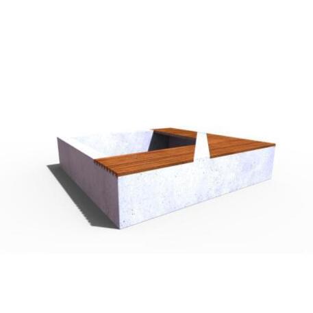 Betonbank + Blumentopf 'STF/22-02-22MDL'