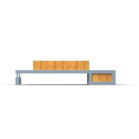 Metallbank + Blumentopf 'STF/10-45-01MDL'
