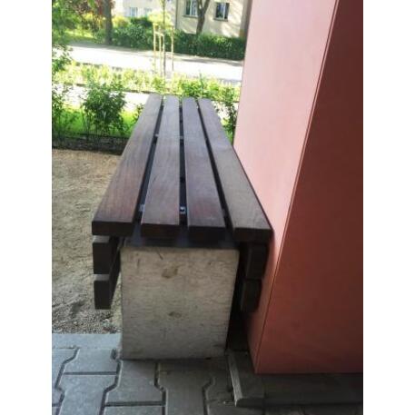 Betonbank ohne Rückenlehne 'IROKO_STF/18-02-34_01MDL'