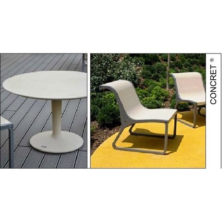 Picknick-Betonbank und -Tisch-Set 'Concret'