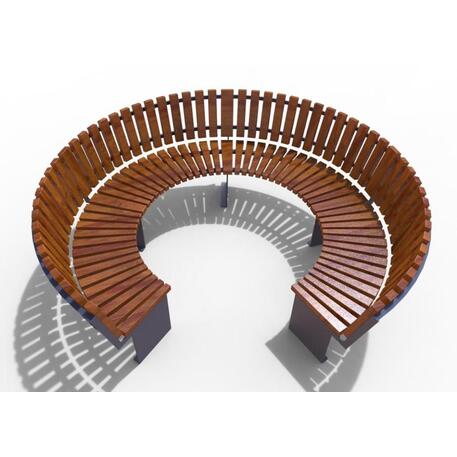 Metallbank mit Rückenlehne 'IROKO_STF/21-04-30MDL'