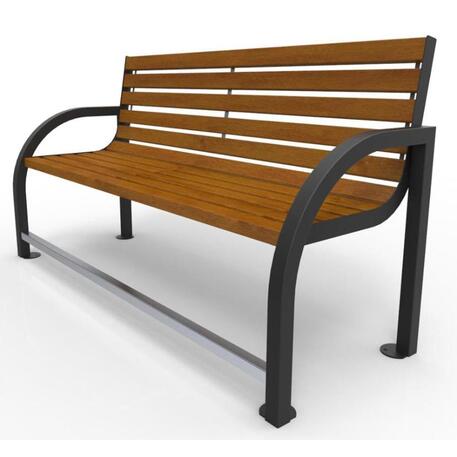 Metal bench with backrest 'IROKO_STF/19-04-82MDL'