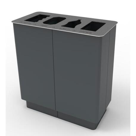 Metal litter bin for sorting 'STF/23-07-12_01/MDL'