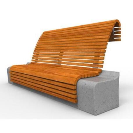 Betonbank mit Rückenlehne 'IROKO_STF/20-04-27/MDL'