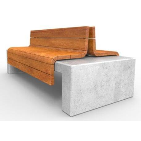 Betonbank mit Rückenlehne 'IROKO_STF/20-04-05/MDL'