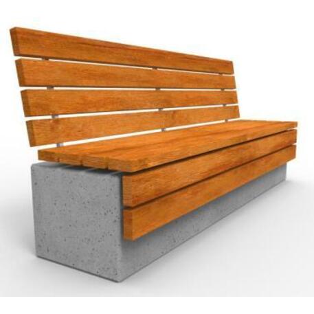 Betonbank mit Rückenlehne 'IROKO_STF/18-04-54/MDL'