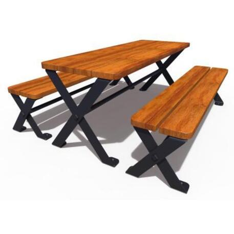 Metallbank + Tisch 'Picnic_IROKO_STF/22-02-04_01/MDL'