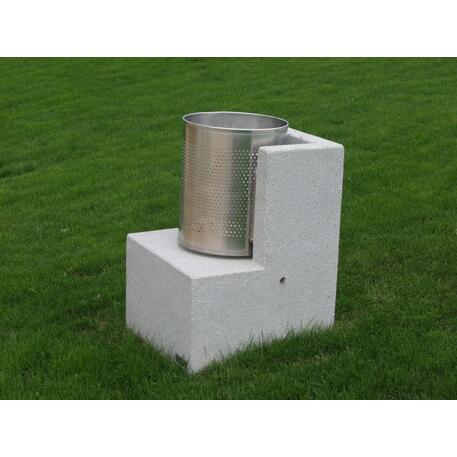 Concrete litter bin 'Pic-Nic / Paper Bin Indy 45L'