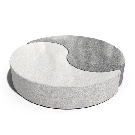 Parkbänke aus Beton 'Yin & Yang / Ø220xH/44cm / BS-259'