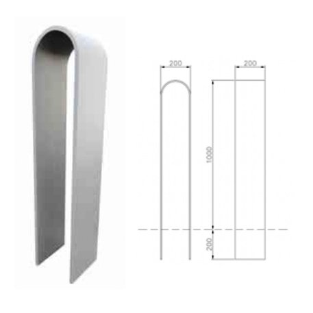 Metall bollard 'Nota'