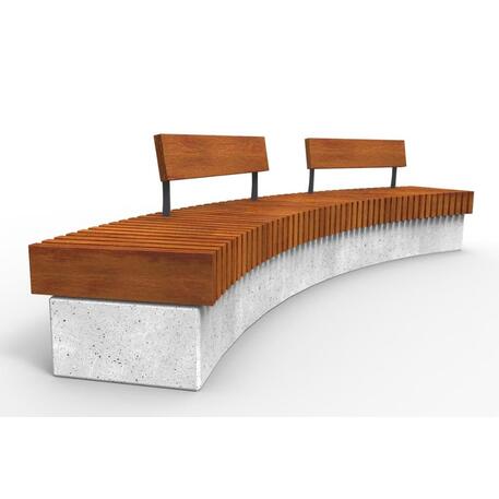 Betonbank mit / ohne Rückenlehne 'IROKO_STF/22-04-22MDL'