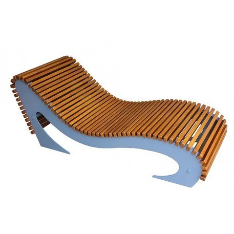 Liegestühle aus Metall und Holz 'BD/LM001_1701 /MDL'