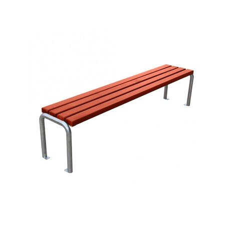 Outdoor stainless steel bench without backrest 'ALDER_BD/L415VML'