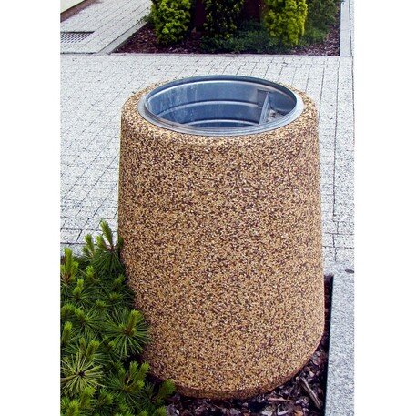 Abfallbehälter aus Beton 'Ø62xH/82cm / 70L'