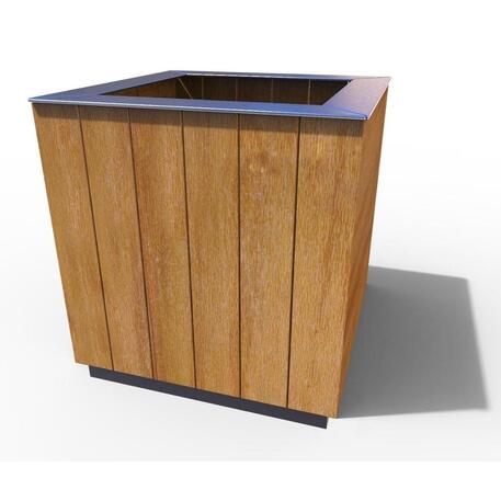 Blumentopf aus Metall 'STF/20-15-15_02MDL'