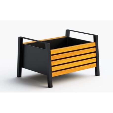 Metal flowerpot 'Nicea / 100x80x60cm'