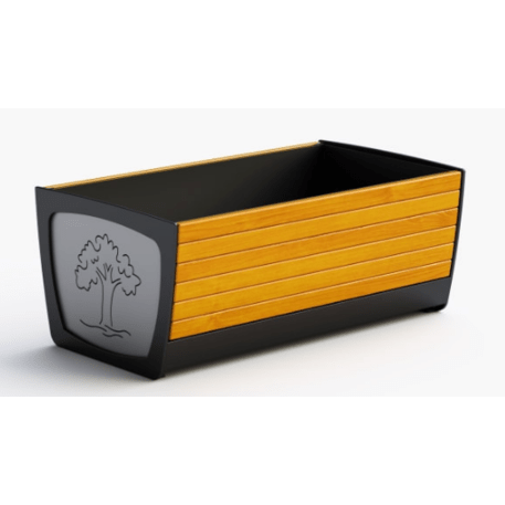 Blumentopf aus Metall 'York / 123x70x51cm'