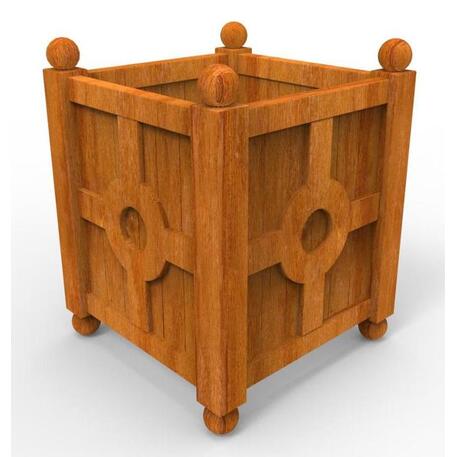 Metal flowerpot Iroko 'STF/04-15-04MDL'