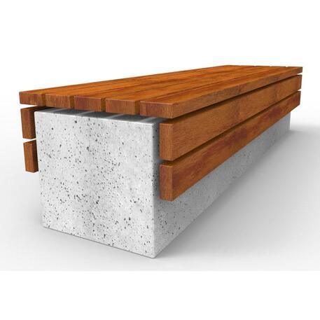 Betonbank ohne Rückenlehne 'IROKO_STF/18-02-34_01MDL'